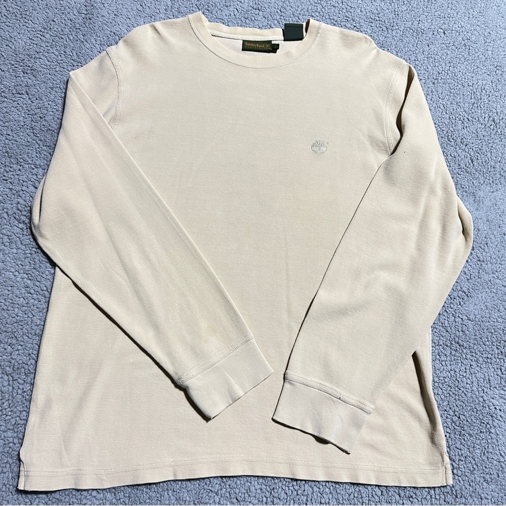 👉 Timberland Weathergear Men’s Beige Long Sleeve 100% Cotton Shirt Size L